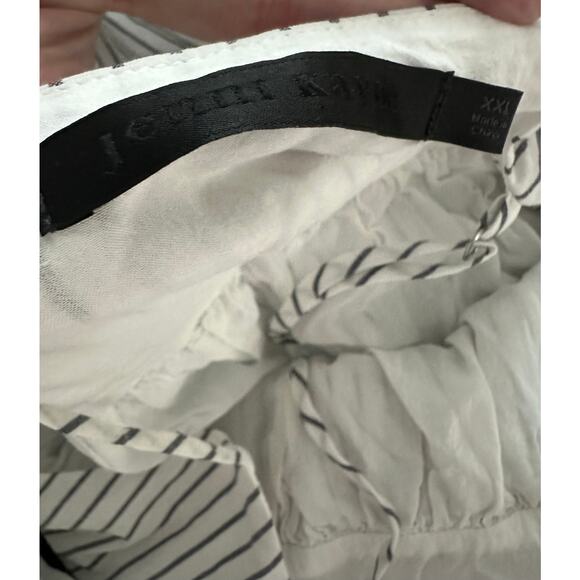 JENNI KAYNE The Cove Off-White Navy Striped Stripe Dress Preppy Maxi - Sz XXL - Picture 8 of 10